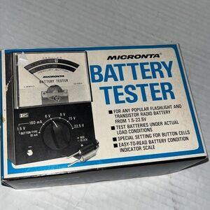 Vintage Micronta Battery Tester 22-030 A Radio Shack, Original Box, Tested
